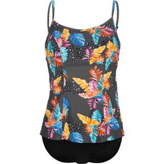 👉 Tankini vrouwen animalprint olijf smalle kunstvezels met een extravagante mix van tropische en animaldessins Sunflair 4064435721493