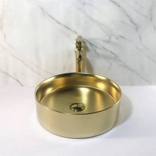 👉 Waskom goud Boss & Wessing Oro 40x12 cm Mat 8719304063759