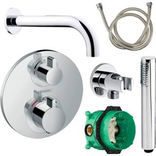 👉 Handdouche chroom Badkraanset Hansgrohe Ecostat Rond met 8719304282013