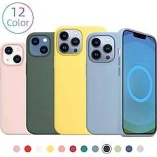 Vloeibaar silicoon gel Case voor iphone 14 13 pro max ultra slim fit vloeibare siliconen cover met volledige lichaamsbescherming anti-kras schokbestendige compatibel 12 11 mini miniinthebox