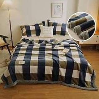 👉 Deken fluwelen Super zachte erwten jacquard goede kwaliteit plaid bedrukte huishoudelijke microfiber gooi voor bed sofa couch reizen camping miniinthebox