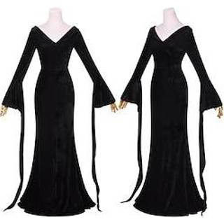 👉 Flapper jurk zwart vrouwen Woensdag Addams familie Jurken Dames Film cosplay Kleding Maskerade Polyesteri miniinthebox
