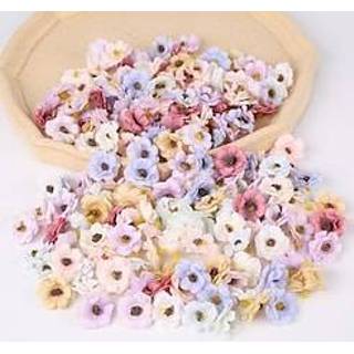 👉 50 stks bruiloft arrangement decoratieve bloem valentijnsdag simulatie hoofd miniinthebox