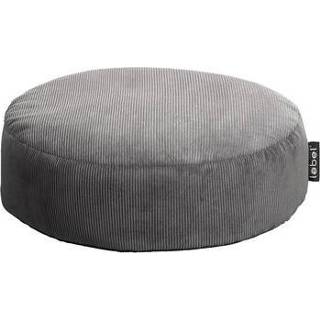 👉 Poef antraciet rib - 70 x 20 cm Leen Bakker 8717237190412