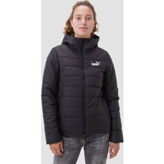 👉 Winterjas zwart l s Puma essentials hooded padded dames