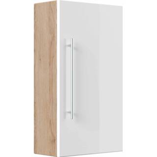 👉 Badkamerkast wit eiken MDF s bruin Milan 4004428201472