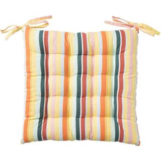 👉 Zitkussen katoen streep - multikleur 40x40cm 8716963176769