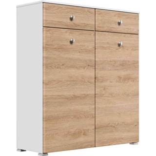 👉 Schoenenkast eiken MDF bruin Dominic 105x117x37 cm 4251461582765
