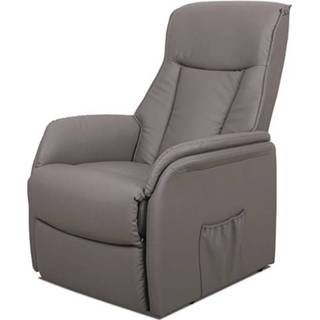 👉 Relaxfauteuil kunstleer bruin Annie Taupe 6097137331392