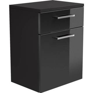 👉 Badkamerkast antraciet MDF grijs Lage Ilse 4004428199519