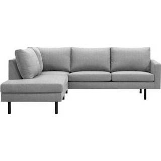👉 Hoekbank grijs stof Collin links - lichtgrijs Leen Bakker 5713941053978