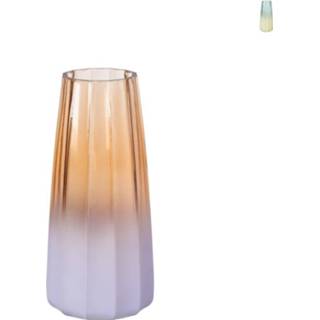 Vaas glas Gemma lines - diverse kleuren ø6,5x10 cm