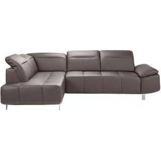 Hoekbank grijs kunstleder Taupe#Grijs Utah links - taupe/grijs Leen Bakker 8714901311302