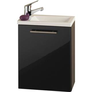 👉 Wastafelkast antraciet MDF grijs Isla 4004428188452