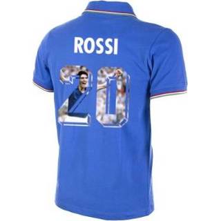 👉 Voetbalshirt Italië retro WK 1982 + Rossi 20 (Photo Style)