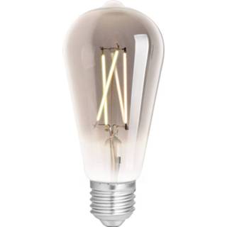 👉 Gloeilamp wit WIZ Smart Wifi E27 Edison Smoke 6.5W 400lm - 820-850 Afstembaar | Dimbaar Vervanger voor 35W 5056144238835