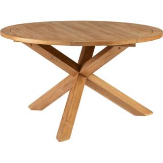 👉 Terrastafel teak teakhout Exotan: Tuintafel Java Rond Ø130 CM - 8715322840068