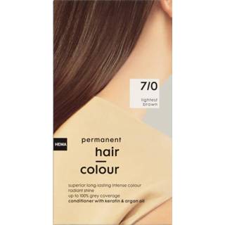 👉 Haar kleuring unisex bruin HEMA Haarkleuring Lichtbruin 7/0 8718537761524