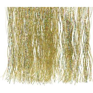 👉 Kerstversiering vinyl glans goud Decoris Lametta Goud/Laser 50x40 cm 8718533392562