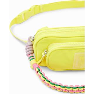 👉 Heuptas geel polyester klein vrouwen heuptasje - YELLOW U 8445110387931