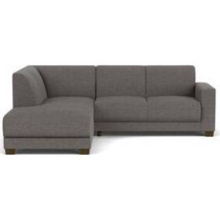 👉 Hoekbank grijs bruin stof Bruin#Grijs Aberdeen longchair links - grijs/bruin Leen Bakker 8714901824352