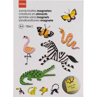 👉 Unisex HEMA Zandcreaties Magneten Dieren - 10 Stuks 8720354495407