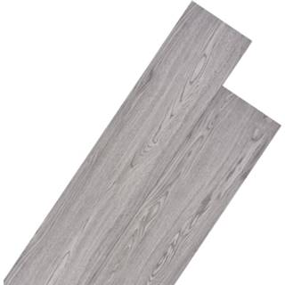 👉 Vloerplank grijs PVC Vloerplanken niet-zelfklevend 4,46 m 3 mm donkergrijs 8719883997902