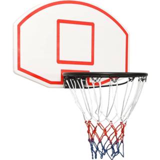 👉 Basketbalbord wit 71x45x2 cm polyetheen 8720287110569