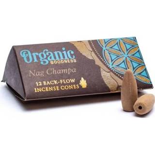 👉 Wierookkegel Nag champa natuurlijke backflow wierookkegels (6 pakjes)