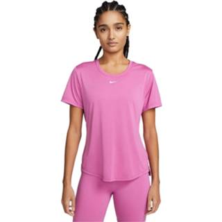 👉 Sportshirt l m s vrouwen magenta Nike Dri-Fit One dames