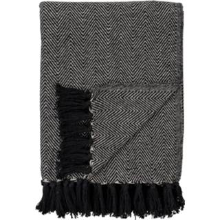 👉 Deken zwart wit katoen Cort Blanket - in zwart-wit dessin A 5713917000111