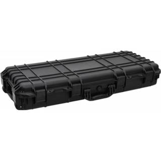 👉 Flightcase zwart PP op wieltjes 96x42x16 cm 8720845724504