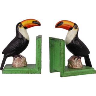 👉 A pair of cast iron toucan bookends