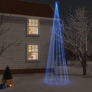 👉 Kerstboom blauw met grondpin 1134 LED's 800 cm 8720287018186