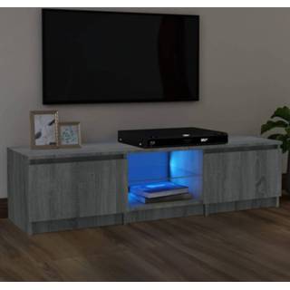 👉 Grijs eiken Tv-meubel met LED-verlichting 140x40x35,5 cm sonoma 8720286977835
