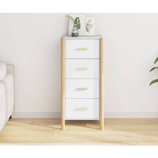 👉 Hoge kast wit hout 42x38x90 cm bewerkt 8720287103042