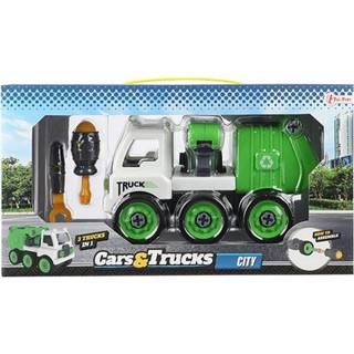 👉 Cars & Trucks 3in1 Vuilniswagen 8719905241259