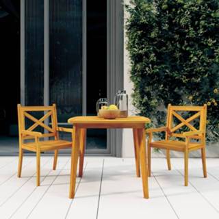 👉 Terrastafel acaciahout Tuintafel 85x85x75 cm massief 8720286107881