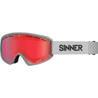 👉 Skibril rode grijs Sinner Batawa OTG - Mat Lichtgrijs lens 8715999190077