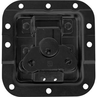 👉 Zwart medium Adam Hall 17284 BLK inbouw vlinderslot met verzet 12mm diep 4049521619373