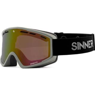 👉 Skibril grijs rode Sinner Batawa OTG - Mat lens 8715999114325