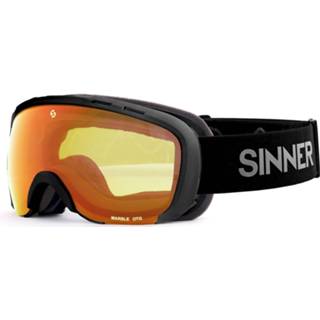 👉 Skibril zwart oranje Sinner Marble OTG - Mat lens 8715999209656