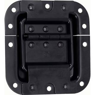 👉 Zwart medium Adam Hall 27095 BLK inbouw stopscharnier 4049521674365