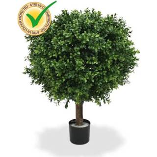 👉 Kunstplant groen kunststof DesignPlants: Buxus Bol Deluxe 50cm - 8718719443866