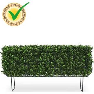 👉 Groen kunststof DesignPlants: Buxus Kunstheg 80x27x43cm UV Bestendig - 8718719443910