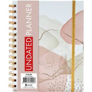 👉 Planner undated spiraal Zalm 20x16c 8713261340953