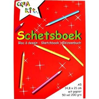 👉 Schetsboek Creakit A5 50 vellen 200 gram crea-kit 8713261758093