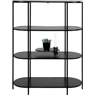 👉 Plank zwart zwarte Vita Shelf - Ovale met frame en 4 planken 5713917018857