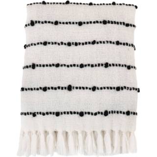 👉 Deken zwart wit Tinto - in zwart/wit acryl 170x130 cm 5713917019595