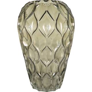 👉 Vaas groen glas - in mondgeblazen ÃË18x27 cm 5713917020454